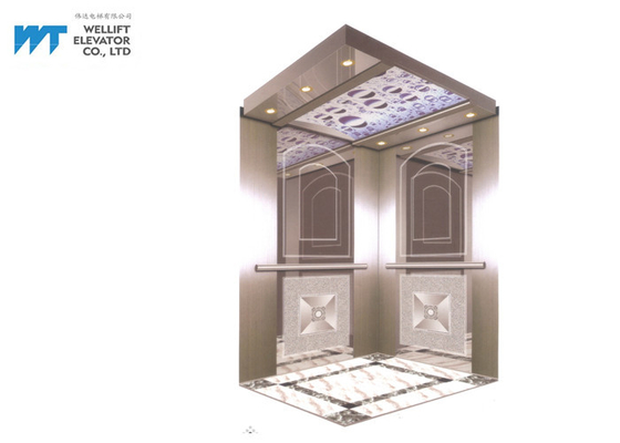 Asansör Kabin Dekorasyon Modern Otel Asansör için Basit Ayna Tasarımı