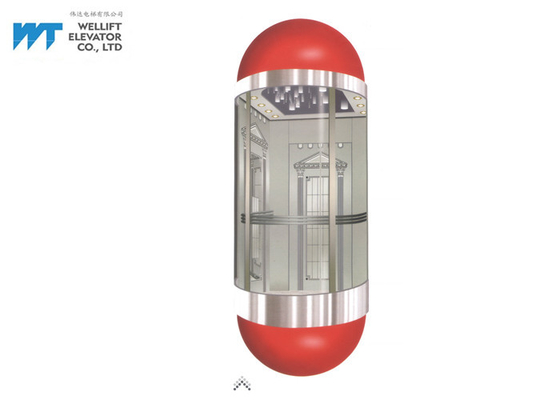 Yarım Daire Akrilik Modern Asansör Tasarım Kabin Yüksekliği 2300/2600 MM