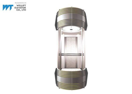 Görme Görme Cam Asansör Tasarım Araba Duvar Paslanmaz Çelik Saç Çizgisi Kurulu