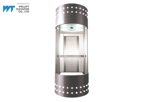 Panoramik Cam Bina Asansör Tasarım Araba Kapak Çelik Plaka Dekorasyon Lambası Ile Püskürtme