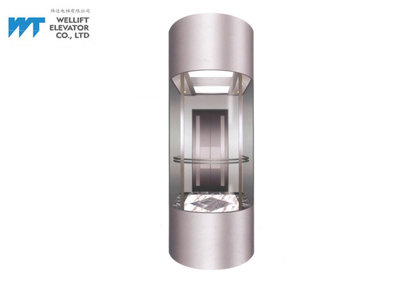 Gözlem Asansör için Evrensel Asansör Kabin İç Tasarım PM Dişlisiz Çekiş Makinesi