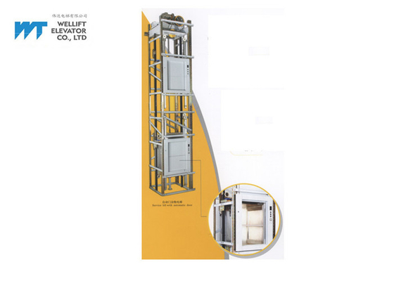 Otomatik Açılış Kapı Dumbwaiter Asansör Max Yük 200 KG Pencere Tipi Hız ≤1.0 M / S